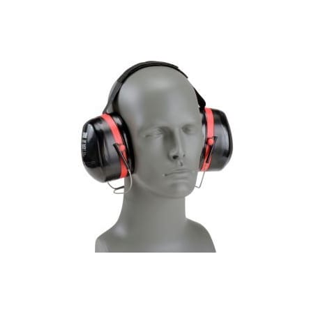 3M Peltor Optime Behind-the-Head Earmuff, Black, Red 7000009664